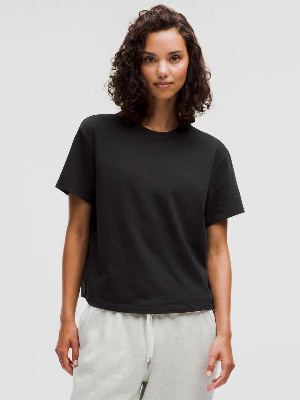 lululemon relaxed fit cotton jersey t shirt black